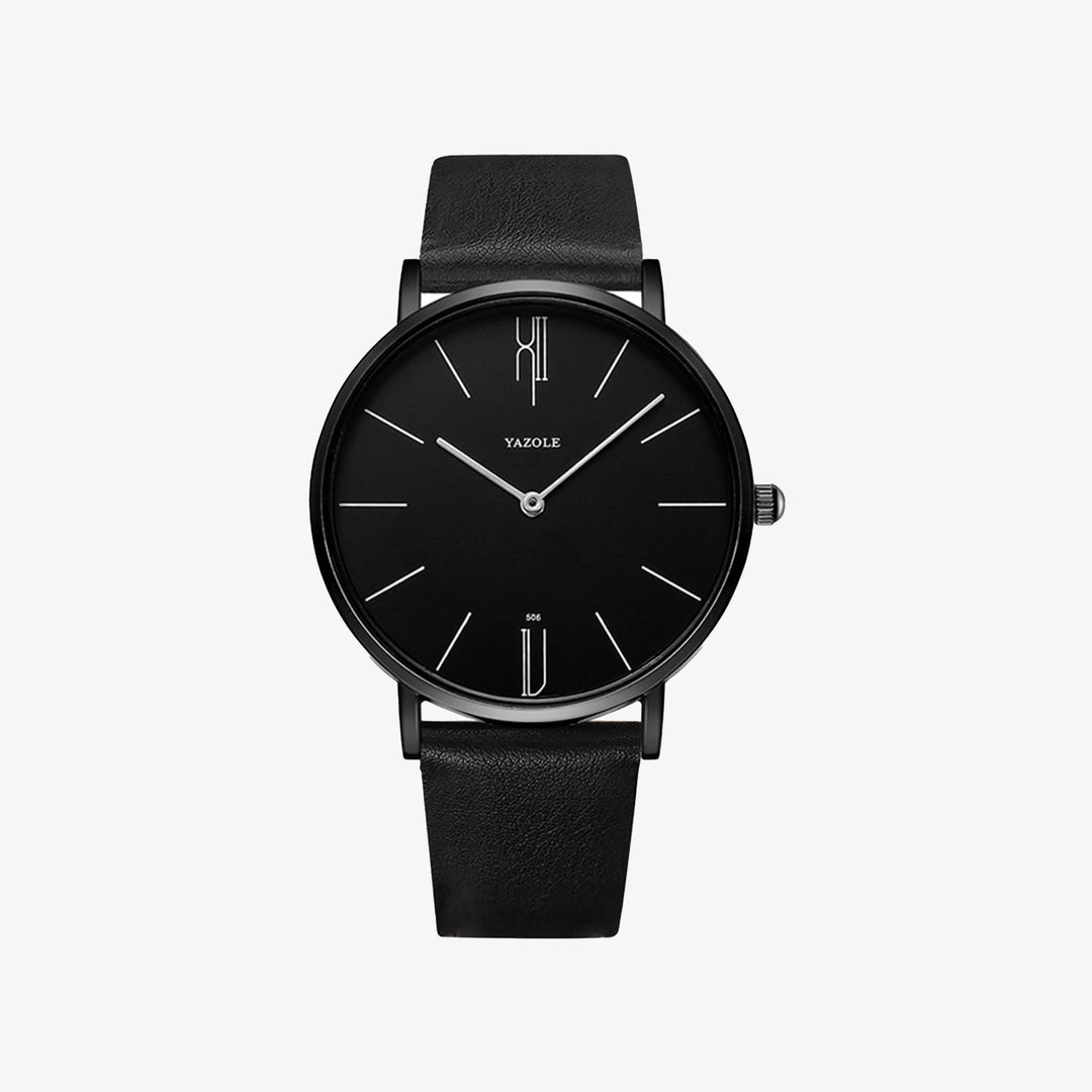Een stijlvol herenaccessoire: het elegante Henry horloge met klassiek tijdloos design en luxe lederen band.