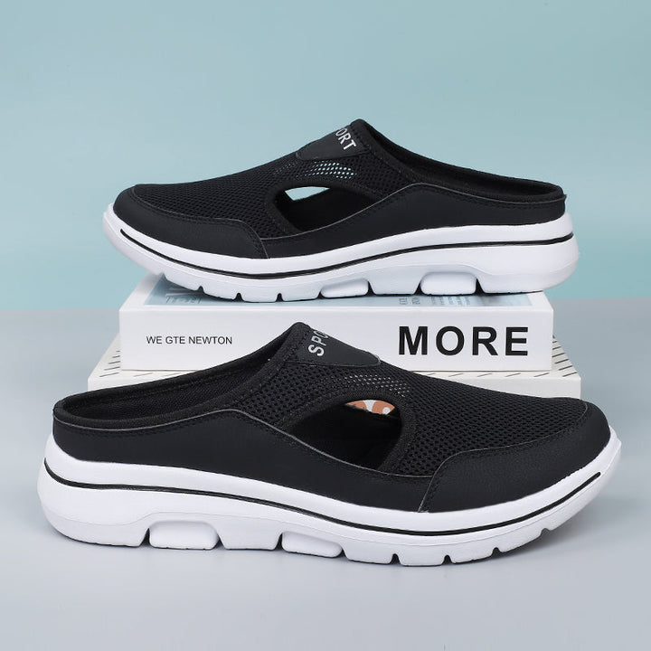 Unisex grijze instappers. Ademend, ondersteunend en lichtgewicht, perfect voor comfortabel casual gebruik en wandelen.