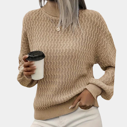 "Amanda coltrui dames met argyle ruitpatroon, warm en stijlvol, voorzijde. Perfect voor koelere maanden."