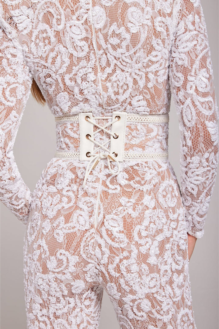 Damesjumpsuit met verfijnde details, perfect voor een elegante uitstraling.