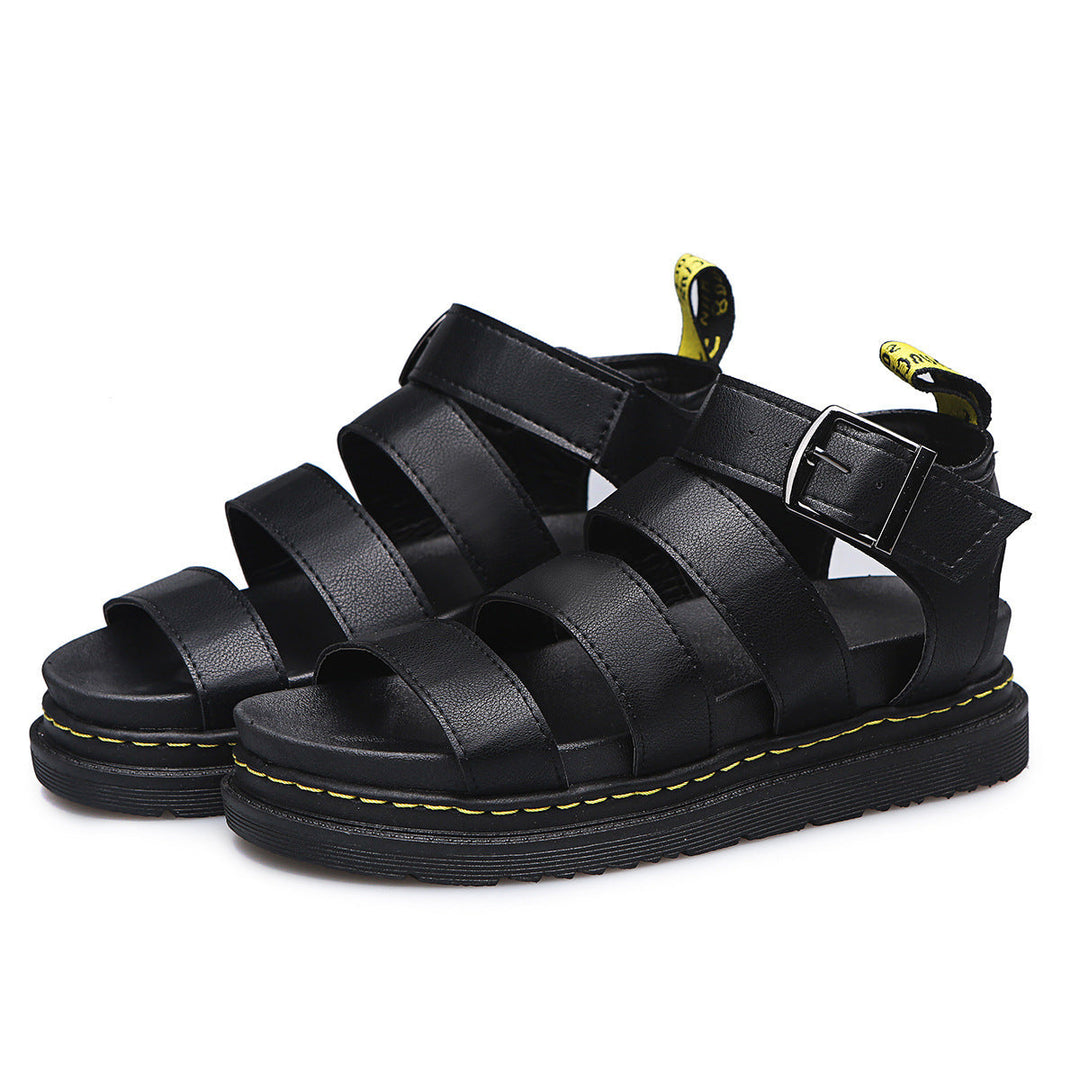 Comfortabele damessandalen in gladiator plateau stijl, orthopedisch voor optimale voetondersteuning.