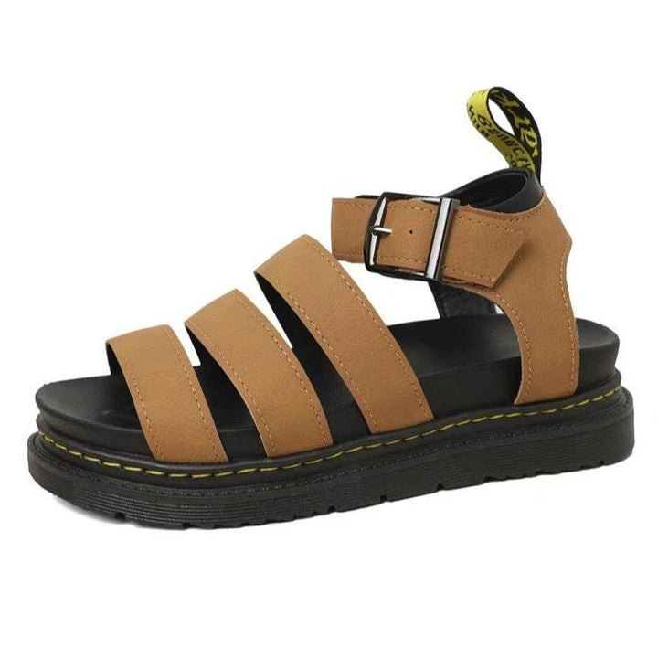 Verstelbare orthopedische dames sandalen met plateau gladiator design voor ultiem zomercomfort.