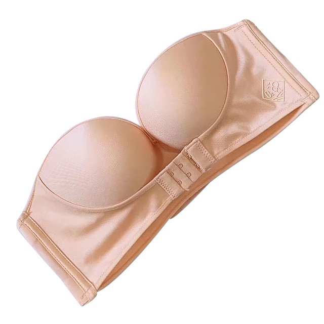 Strapless push-up bh met voorsluiting, biedt een perfecte pasvorm en liftend effect.