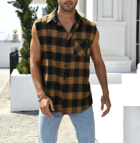Heren mouwloos shirt, comfortabele en stijlvolle tanktop. Perfect voor sportief of casual zomergebruik.