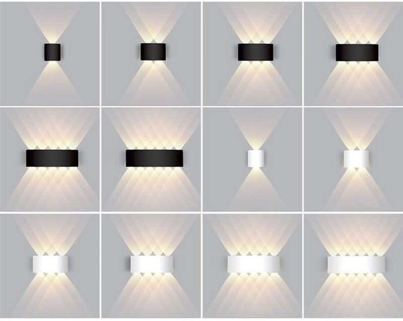 Duurzame aluminium LED wandlamp, perfect voor terras- en tuinverlichting.