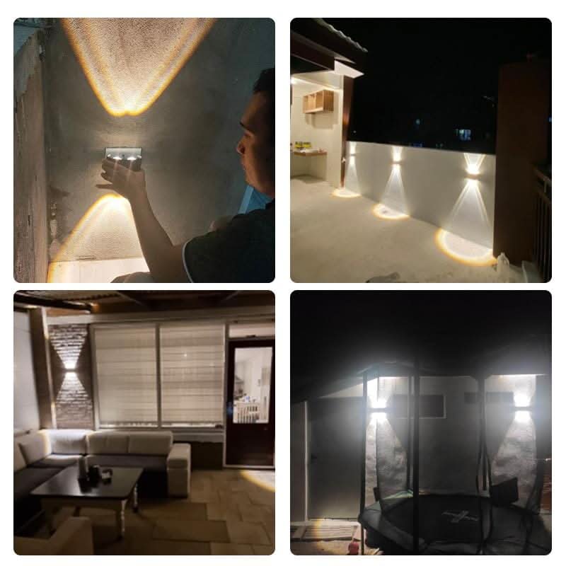 Stijlvolle LED buitenwandlamp, antraciet, voor sfeervolle buitenruimtes.