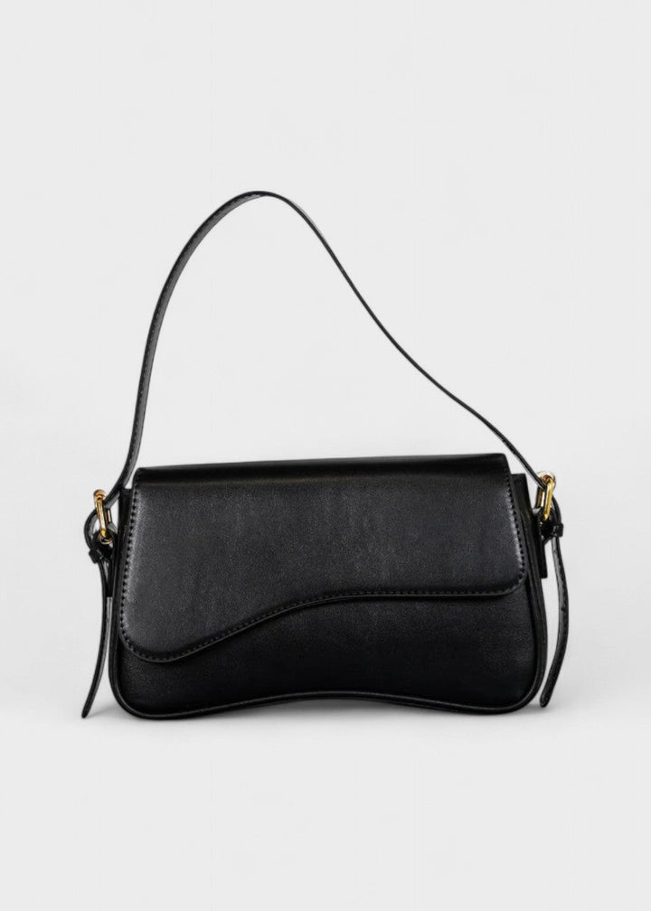 Elegante minimalistische dames schoudertas van synthetisch leer, ideaal als modieuze handtas of crossbodytas.