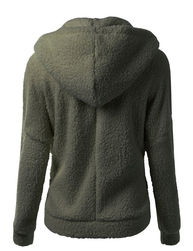 Dames warm fleece vest met rits, comfortabele bovenkleding.