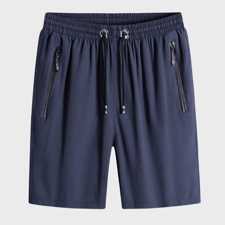 Stijlvolle en comfortabele heren korte broek voor casual zomerlooks. Met elastische taille en trekkoord.