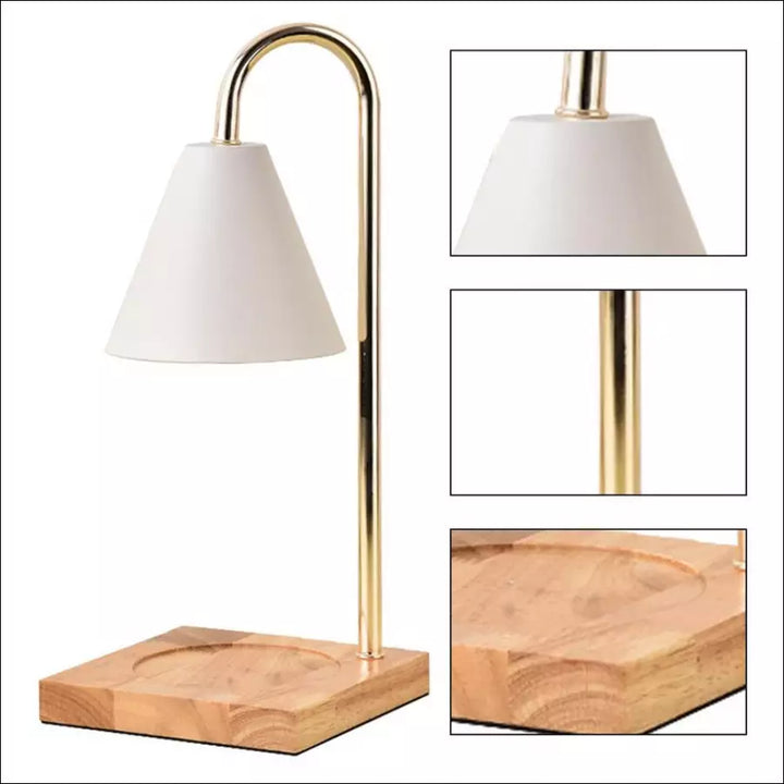 Vlamloze kaarsverwarmer lamp Sophia, ideaal voor aromatherapie en gezellige sfeer in huis. Modern.