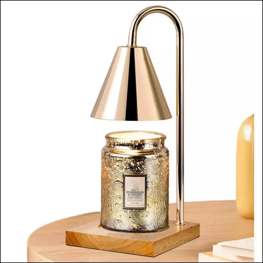 Moderne Sophia kaarsverwarmer: dimbare sfeerlamp en geurdiffuser; veilig, stijlvol woonaccessoire.
