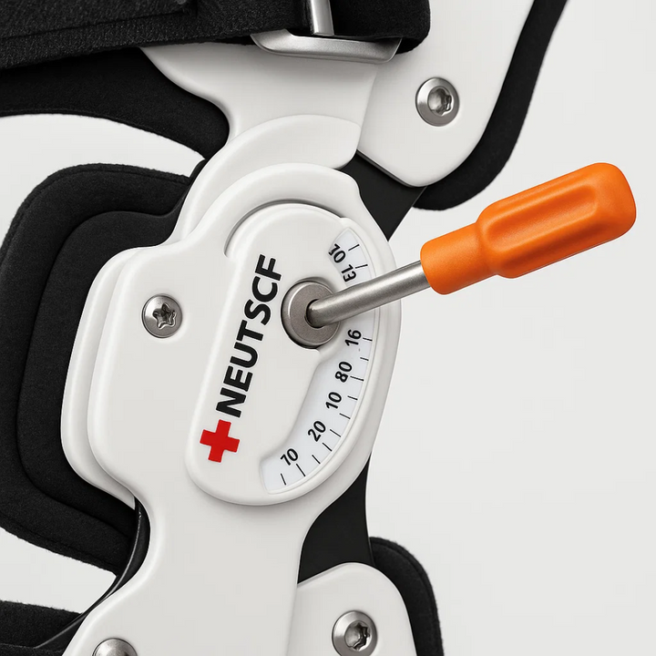 Geavanceerde knieondersteuning voor snelle revalidatie en preventie van blessures.