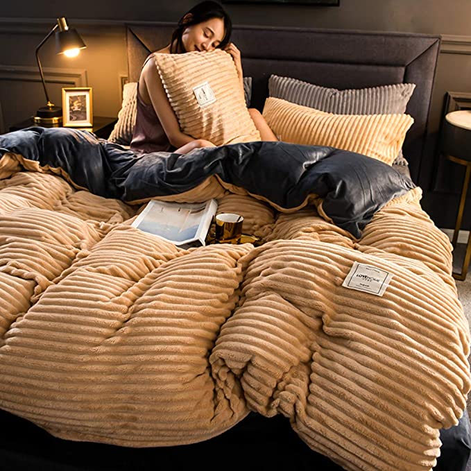 Dit warme fleece dekbedovertrek van microvezel zorgt voor heerlijk comfortabel slapen in de winter.