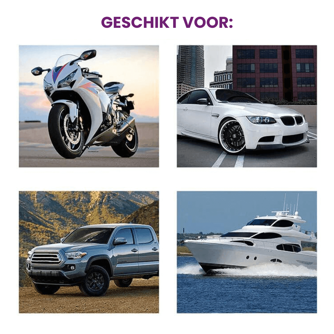Glansspray & lakbescherming voor auto's. Geeft een showroom glans en langdurige bescherming.