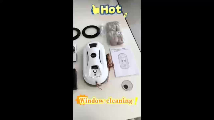 Moderne automatische raamreiniger met slimme navigatie voor een vlekkeloos resultaat.