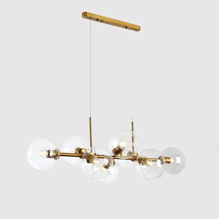 Sfeervolle LED hanglamp; strakke minimalistische verlichting voor moderne eettafels.