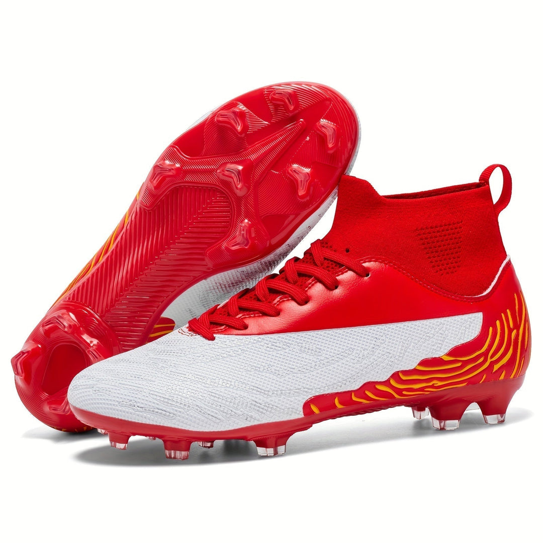 Heren Dario voetbalschoenen, klaar voor de wedstrijd: hoge enkel, grip en een sportief uiterlijk.