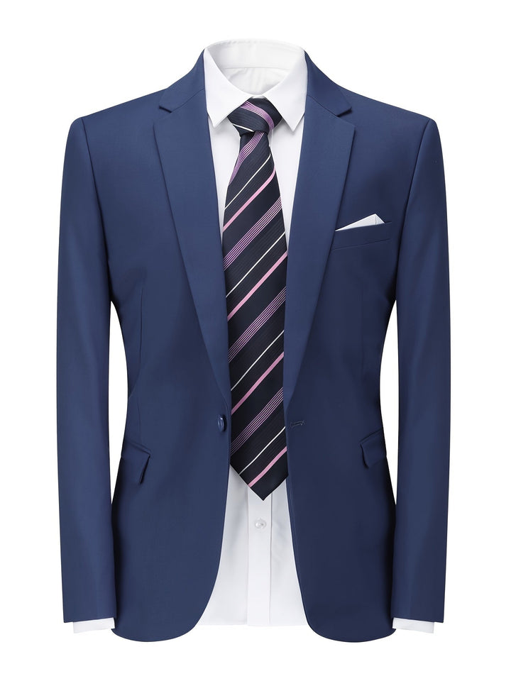 Gedetailleerde slimfit Floris herenblazer in tijdloos design. Essentieel voor een stijlvolle mannenmode collectie.
