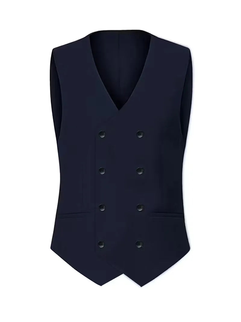 Chique herenpak, slim fit driestukspak, geschikt voor zowel formele als informele bijeenkomsten.