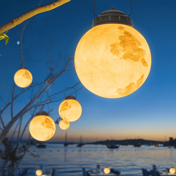 LED Buitenhanglamp - Goud Metaal & Hars
