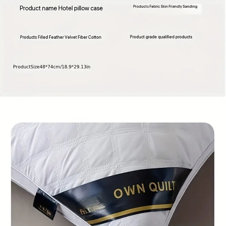 Twee luxe 3D kussens met optimale nekondersteuning, ideaal voor diepe slaap en hotelkwaliteit.