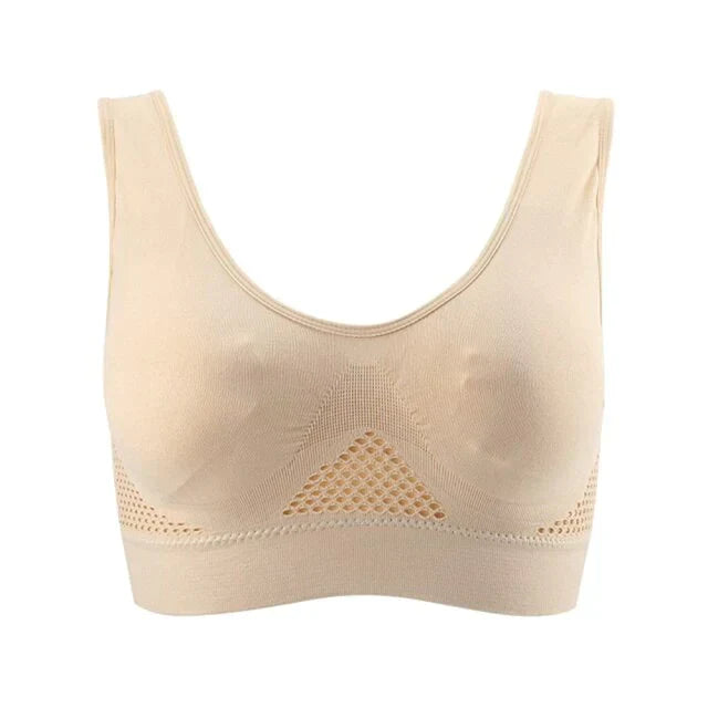 Comfortabele Elina bh, elastisch en naadloos, geschikt voor alle lichaamstypes en dagelijks gebruik.