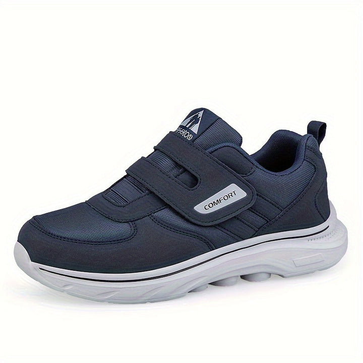 Ademende uniseks EasyStride loopschoenen van textiel met klittenband voor dagelijks comfort en sport.