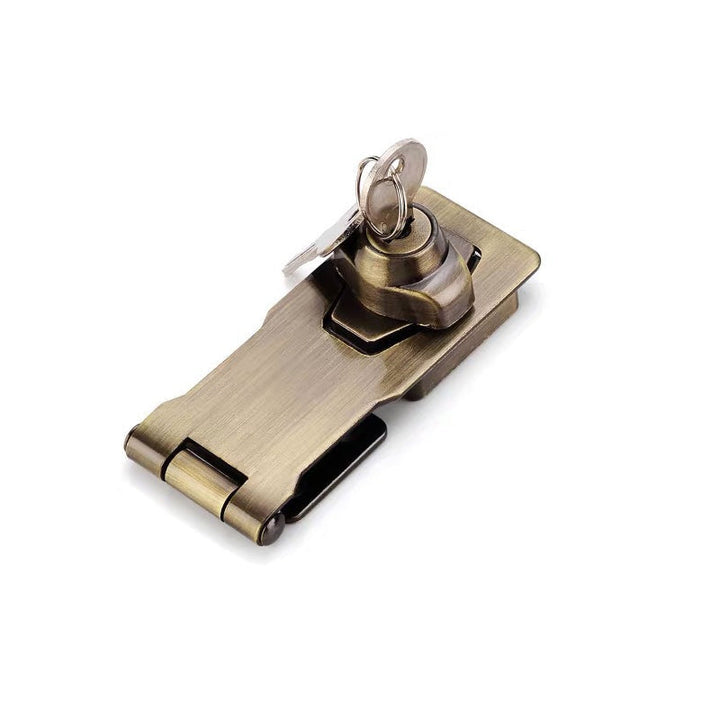 Bronzen boorvrij deurslot, zinklegering, voor beveiliging van kasten en binnendeuren.