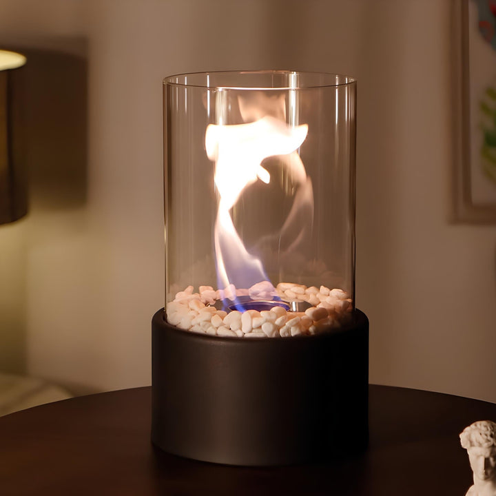 Duurzame klassieke olielamp met heldere open vlam, ideaal als sfeerverlichting decoratie.