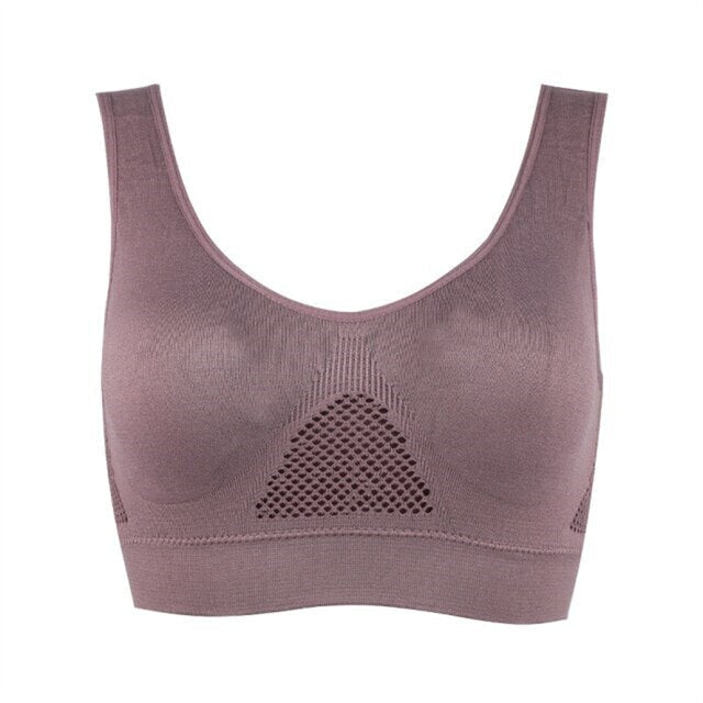 Voorkant van de naadloze bh Elina, minimalistisch design met maximaal comfort en zachtheid.