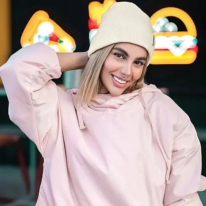 Luxe zijden damesmuts, perfect voor het voorkomen van pluizig haar en extra warmte.