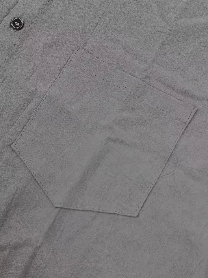 Elegant heren zomer overhemd, korte mouw met borstzak, perfecte pasvorm.