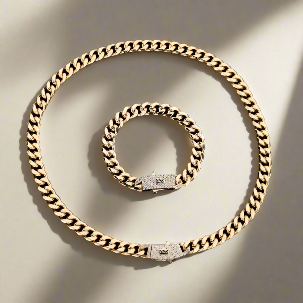 Elegant dames juwelen set van RVS, tijdloos design. Perfect geschenk, duurzaam & waterbestendig.