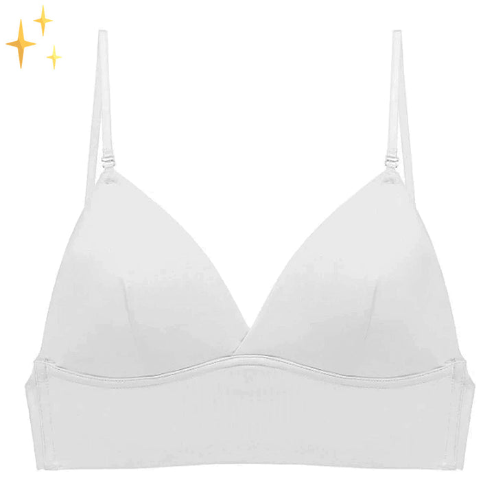 Comfortabele onzichtbare dames bh met lage rug voor diverse outfits, inclusief uitneembare vulling.