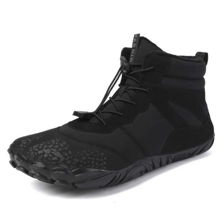 Lichtgewicht FrostFlex barefoot sneeuwlaarzen, perfect voor winterwandelingen en buitenactiviteiten.