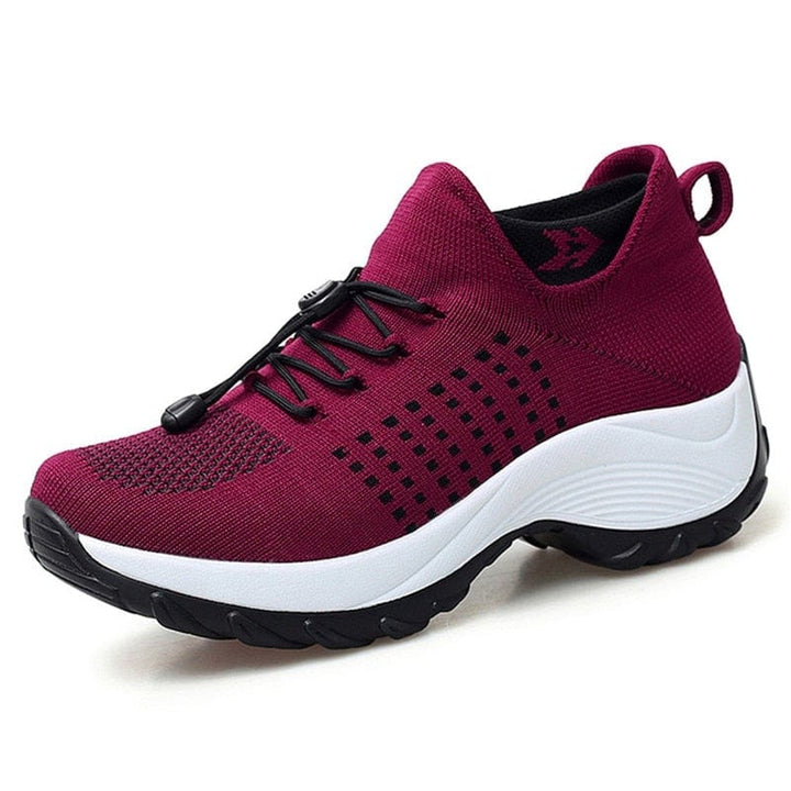Moderne orthopedische dames sneakers, verbeteren loopcomfort en verminderen pijn bij hallux valgus.