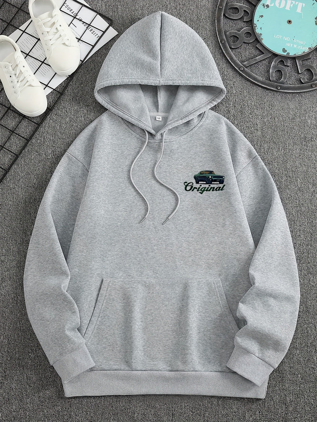 Comfortabele heren muscle car hoodie, perfect voor dagelijkse casual mode en ontspannen momenten.