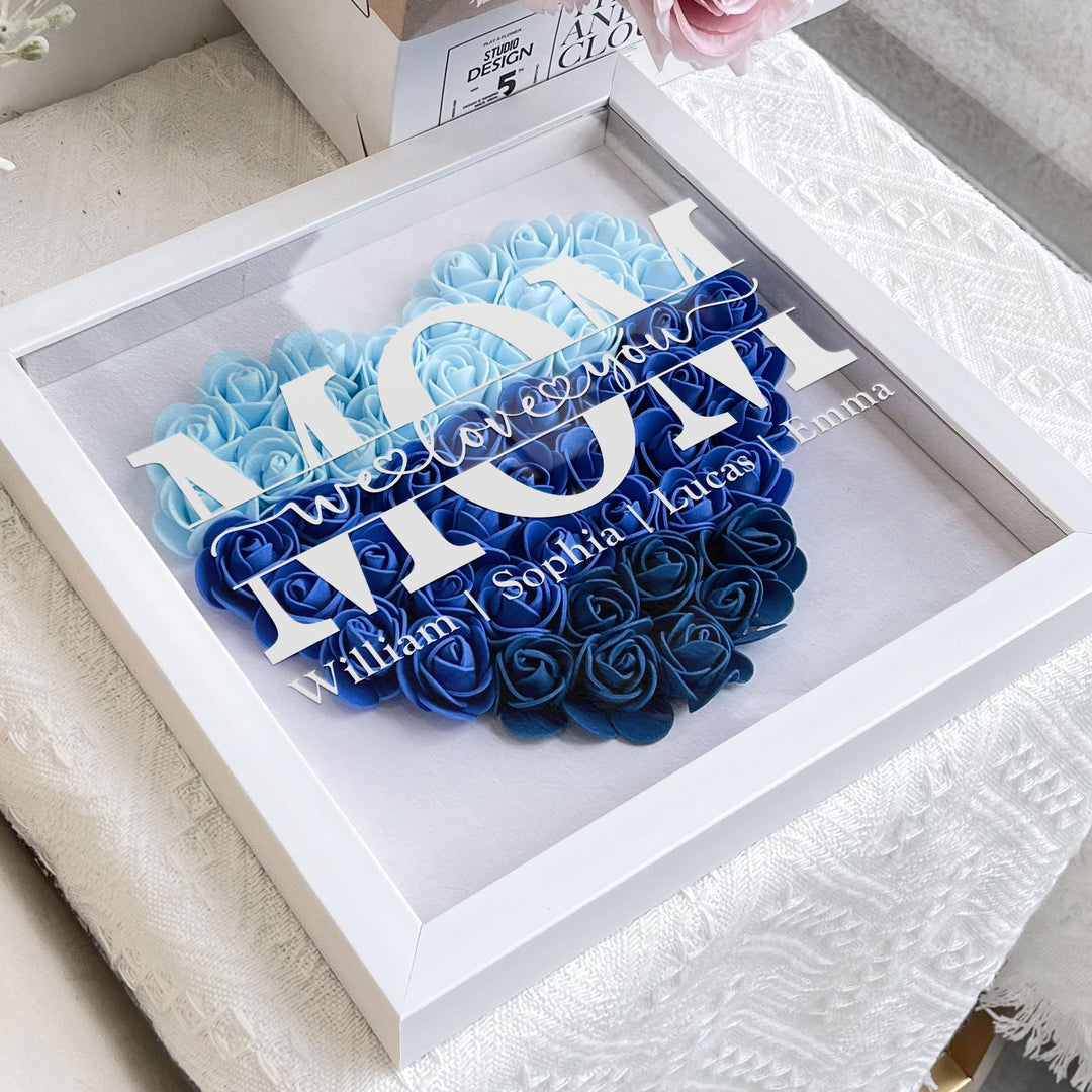 Liefdevol BlossomHeart frame, een blijvende herinnering en waardering als geschenk voor moeder.