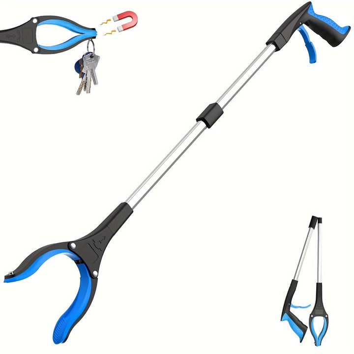 Praktische grijper met comfort grip, essentieel hulpmiddel voor senioren die hulp nodig hebben bij het bereiken.