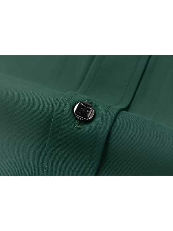 Verfijnd slimfit overhemd heren met mandarijnkraag, perfect voor zowel zakelijk als smartcasual.