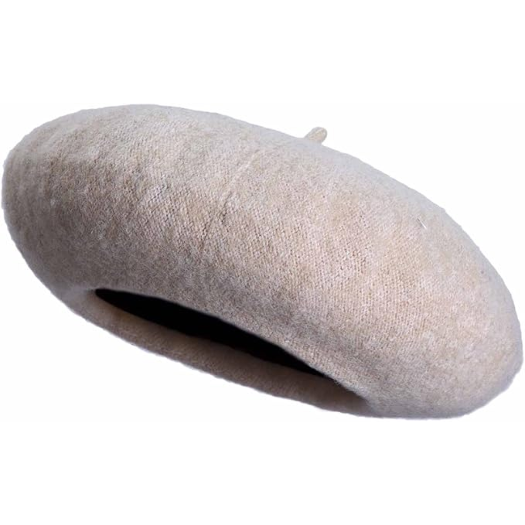 Dames baret in Parijse stijl, klassiek en elegant, perfect voor een chique look.