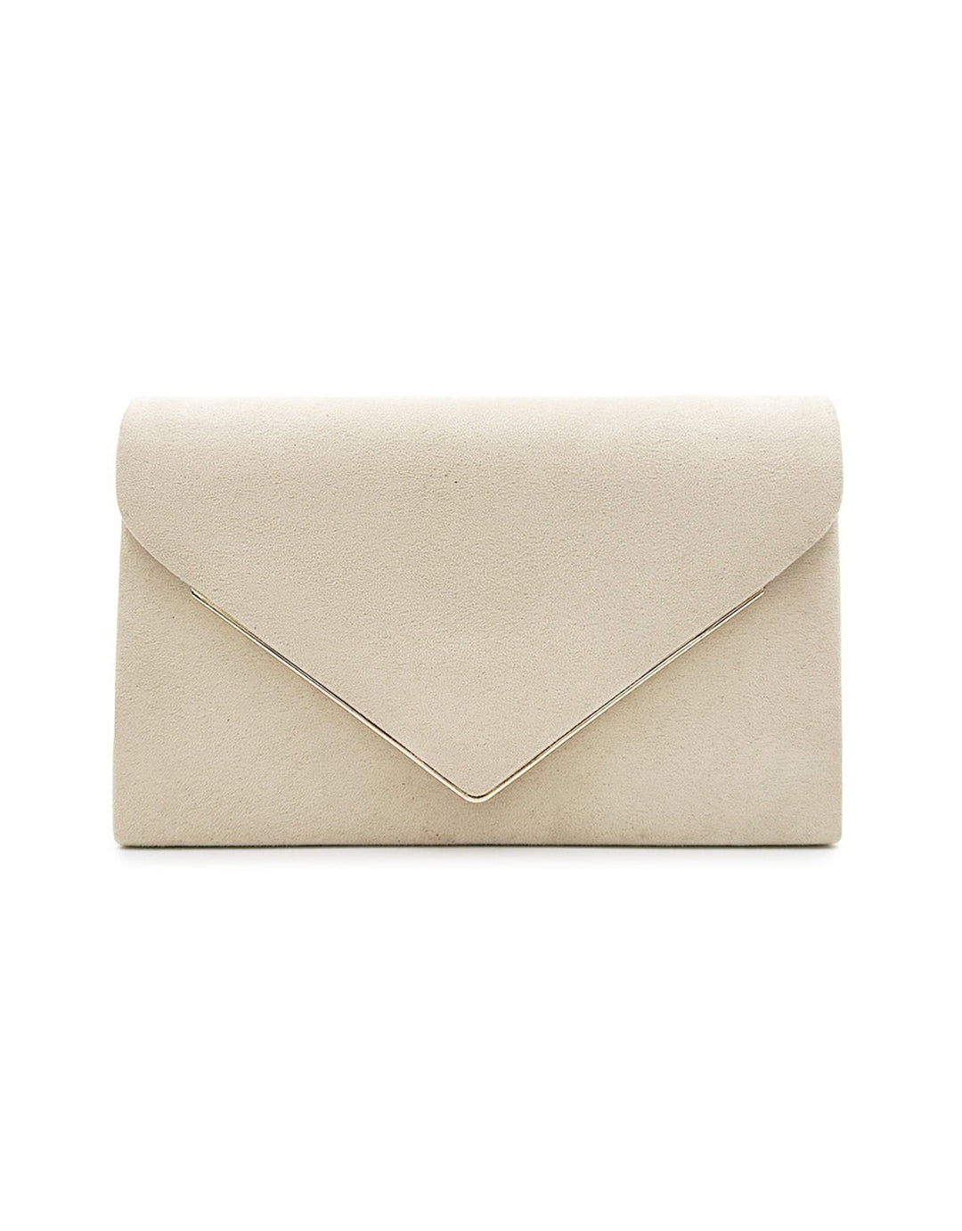 Avond clutch voor dames: fluwelen envelop design in suède-stijl met veilige magnetische sluiting.
