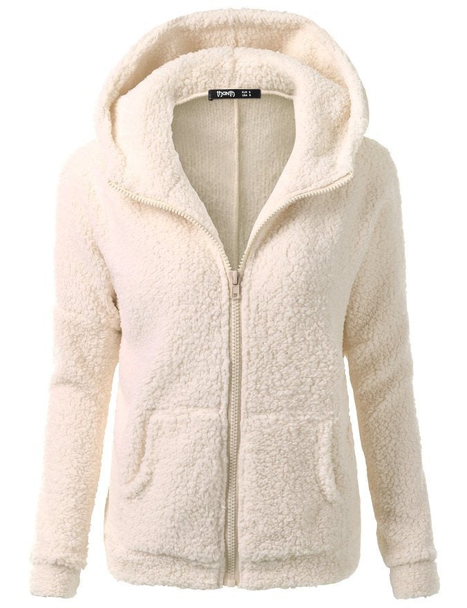 Dames fleecevest met rits, heerlijk warm en comfortabel, lange mouwen.