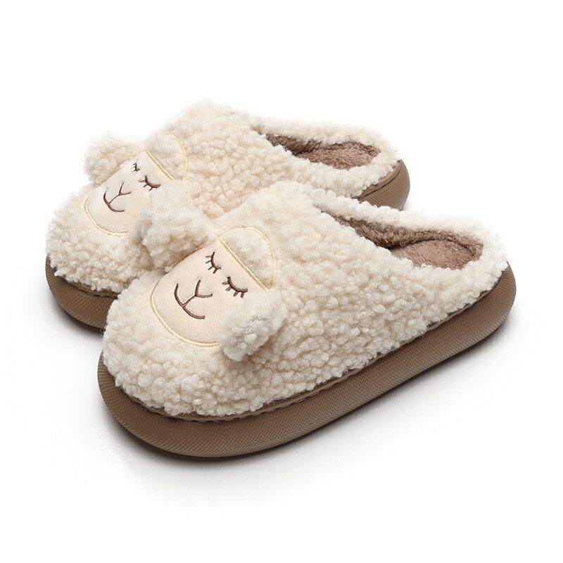 Dames winter pantoffels, extra warm en zacht met comfortabele plateauzool.