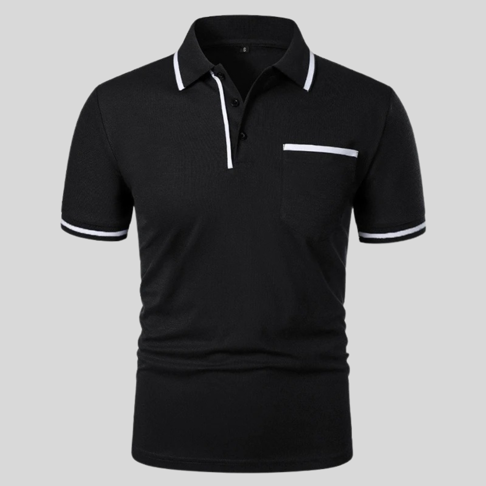Stijlvolle herenpolo met borstzak en korte mouwen. Veelzijdig poloshirt voor casual of dagelijkse outfits.