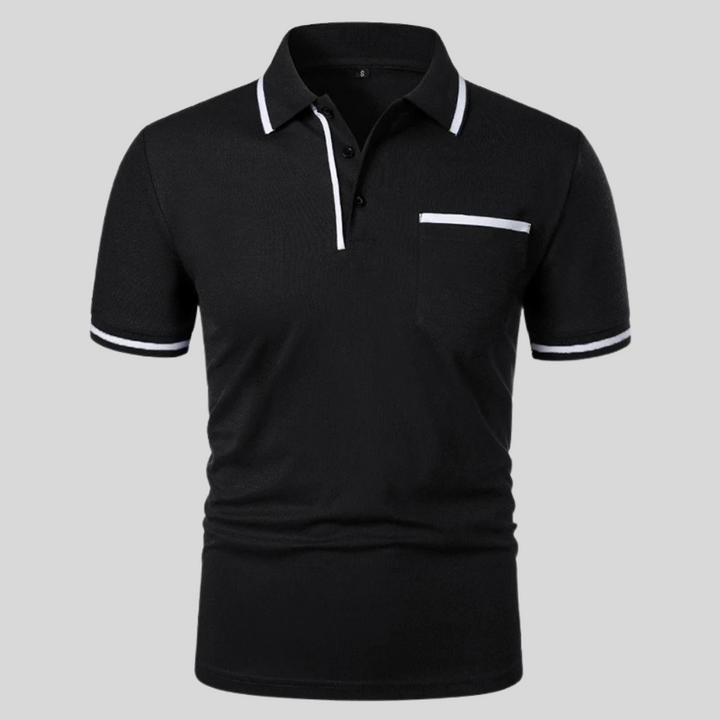 Stijlvolle herenpolo met borstzak en korte mouwen. Veelzijdig poloshirt voor casual of dagelijkse outfits.