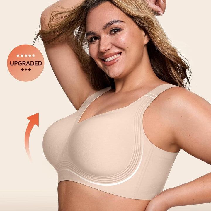 Elegante beugelloze push-up BH voor dames, biedt comfortabele lift en optimale ondersteuning.