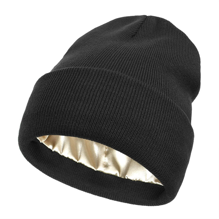 Comfortabele dames zijden wintermuts, warm en ideaal voor het behoud van pluisvrij haar.