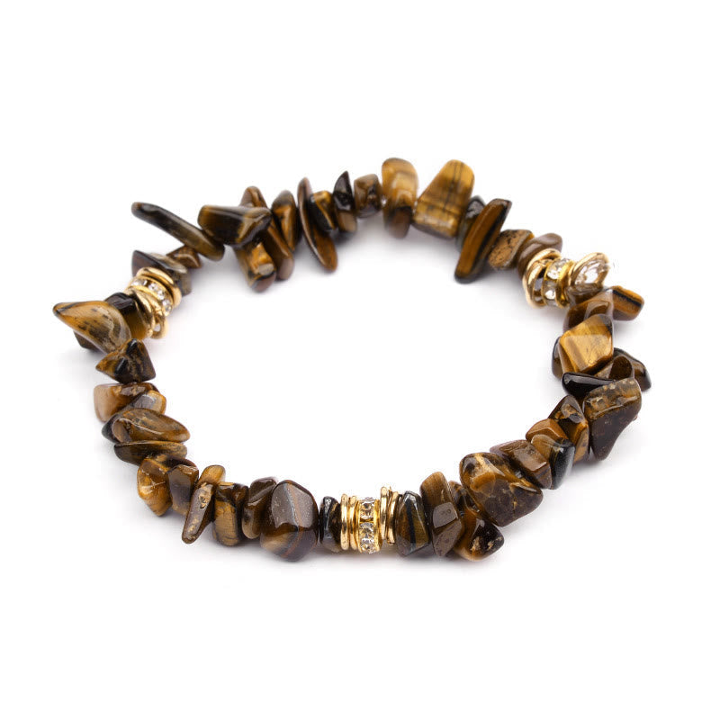 Handgemaakt dames sieraad: Celine armband met natuursteen kristallen.