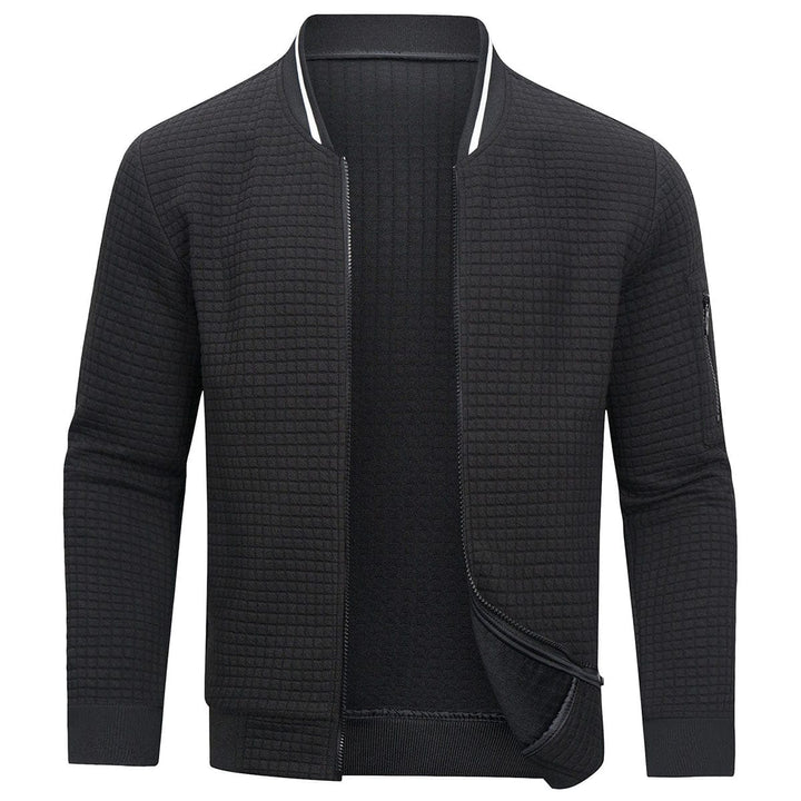 Grijs heren casual vestjack, veelzijdig en warm, essentiële winterkleding voor een stijlvolle look.